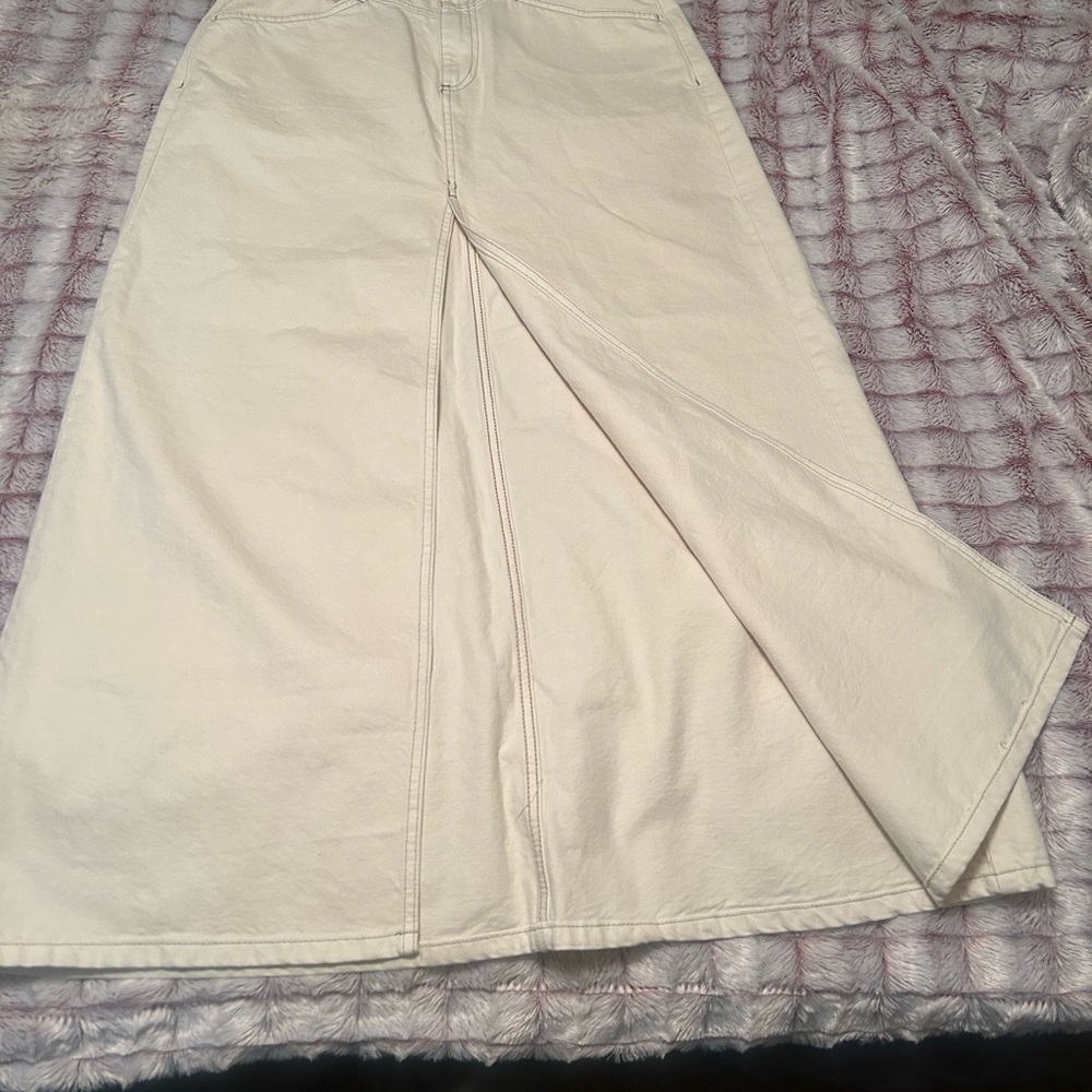 We The Free Cream Maxi Skirt